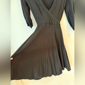 Forever 21 Black Cocktail Sheath Dress with V-Neck